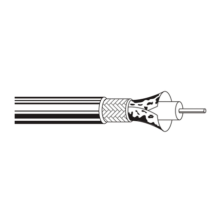 BELDEN RG59 20 SOL BC FFEP DUOFOIL+, 95% TNC BRD SHD FRPVC JKT CMP, 1000FT 1506A 0101000